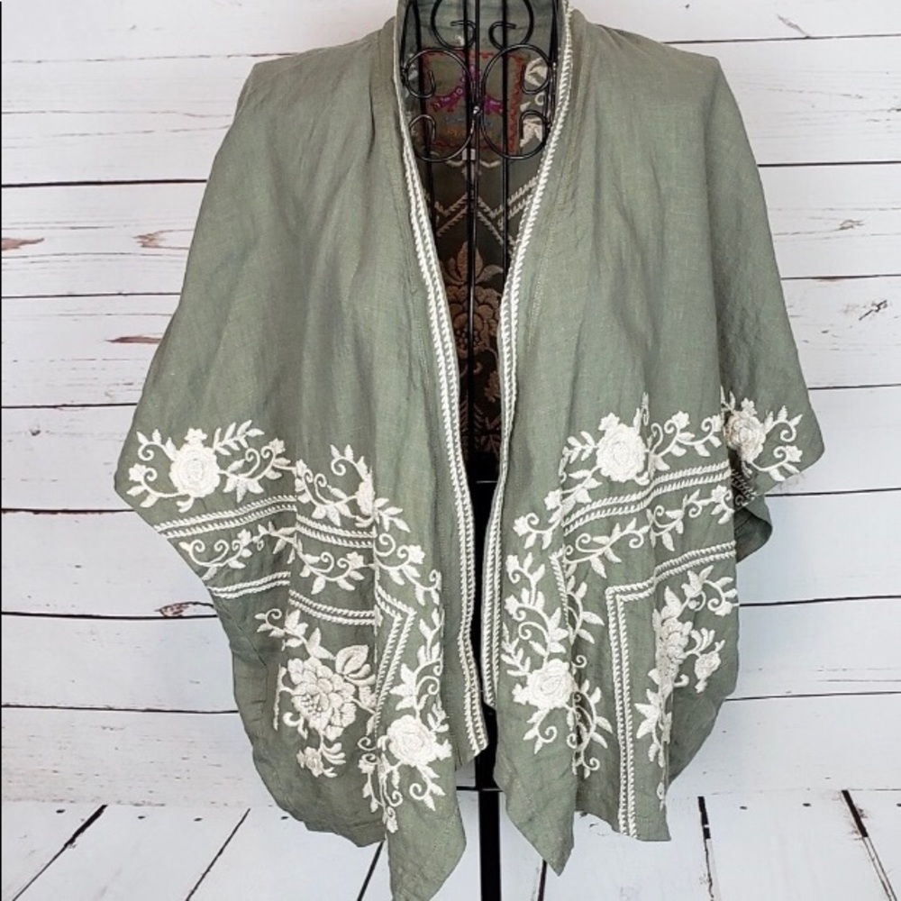 Johnny Was linen kimono